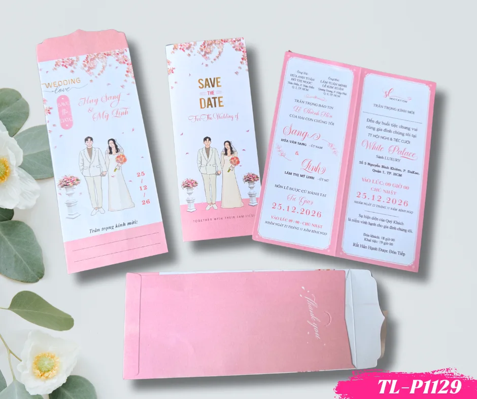 Thiệp cưới  túi đứng giá rẻ TL P1129 - 2500D-THIEP-CUOI-TUI-DUNG-GIA-RE-TL-P1129