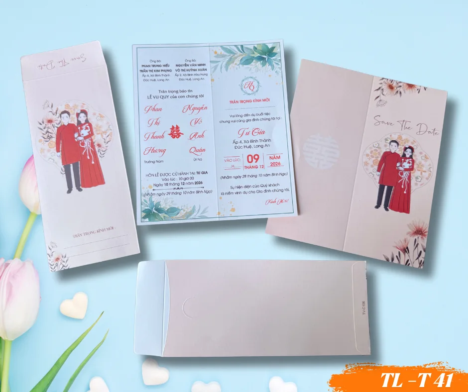 Thiệp cưới  túi đứng giá rẻ TL T41 - 2500D-THIEP-CUOI-TUI-DUNG-GIA-RE-TL-T41