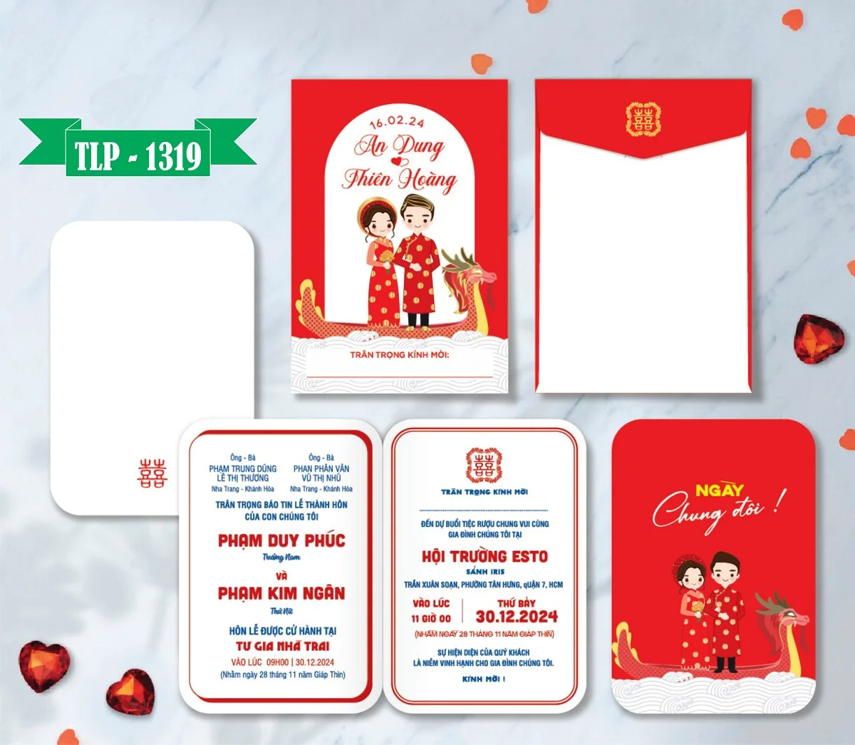 Thiệp cưới Chữ nhật đứng P1319 - 2900D-THIEP-CUOI-CHU-NHAT-DUNG-P1319