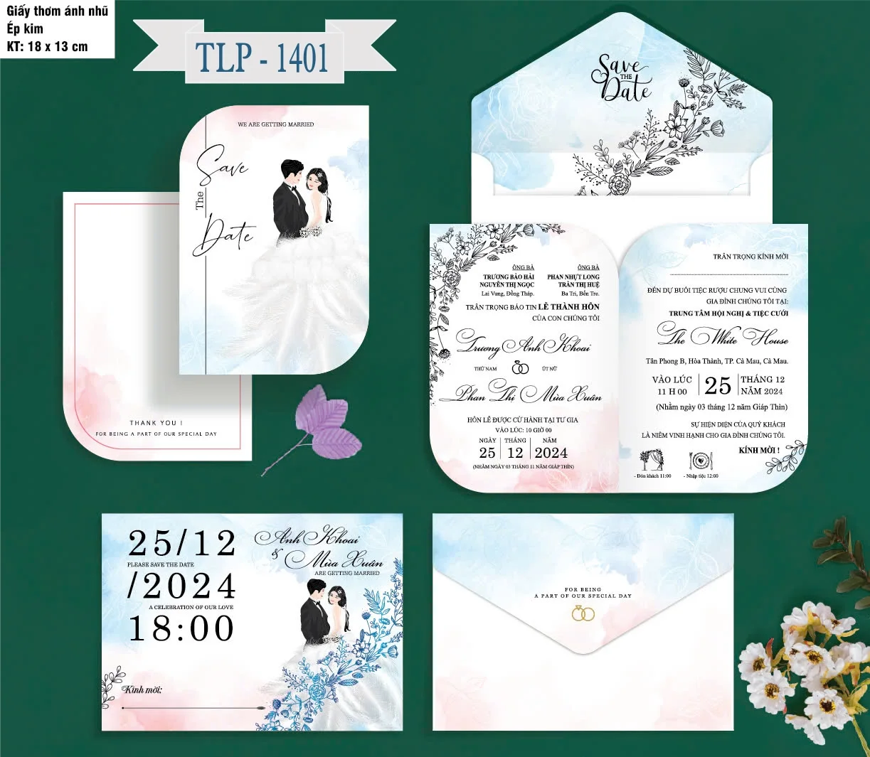Thiệp cưới Ánh kim thơm P1401 - 5300D-THIEP-CUOI-ANH-KIM-THOM-P1401