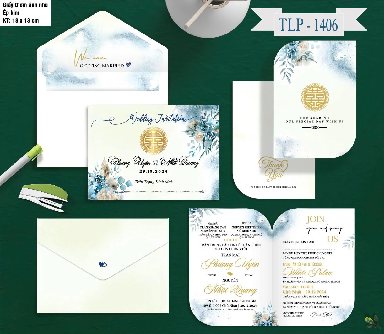 Thiệp cưới Ánh kim thơm P1406 - 5300D-THIEP-CUOI-ANH-KIM-THOM-P1406