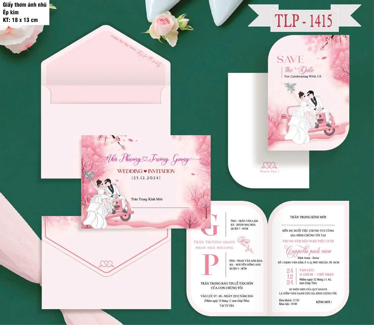 Thiệp cưới Ánh kim thơm P1415 - 5300D-THIEP-CUOI-ANH-KIM-THOM-P1415