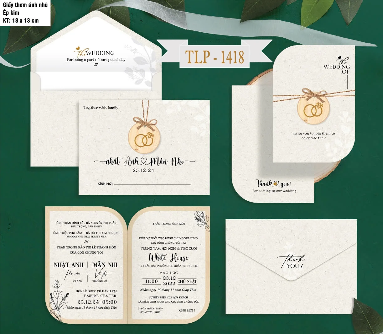 Thiệp cưới Ánh kim thơm P1418 - 5300D-THIEP-CUOI-ANH-KIM-THOM-P1418