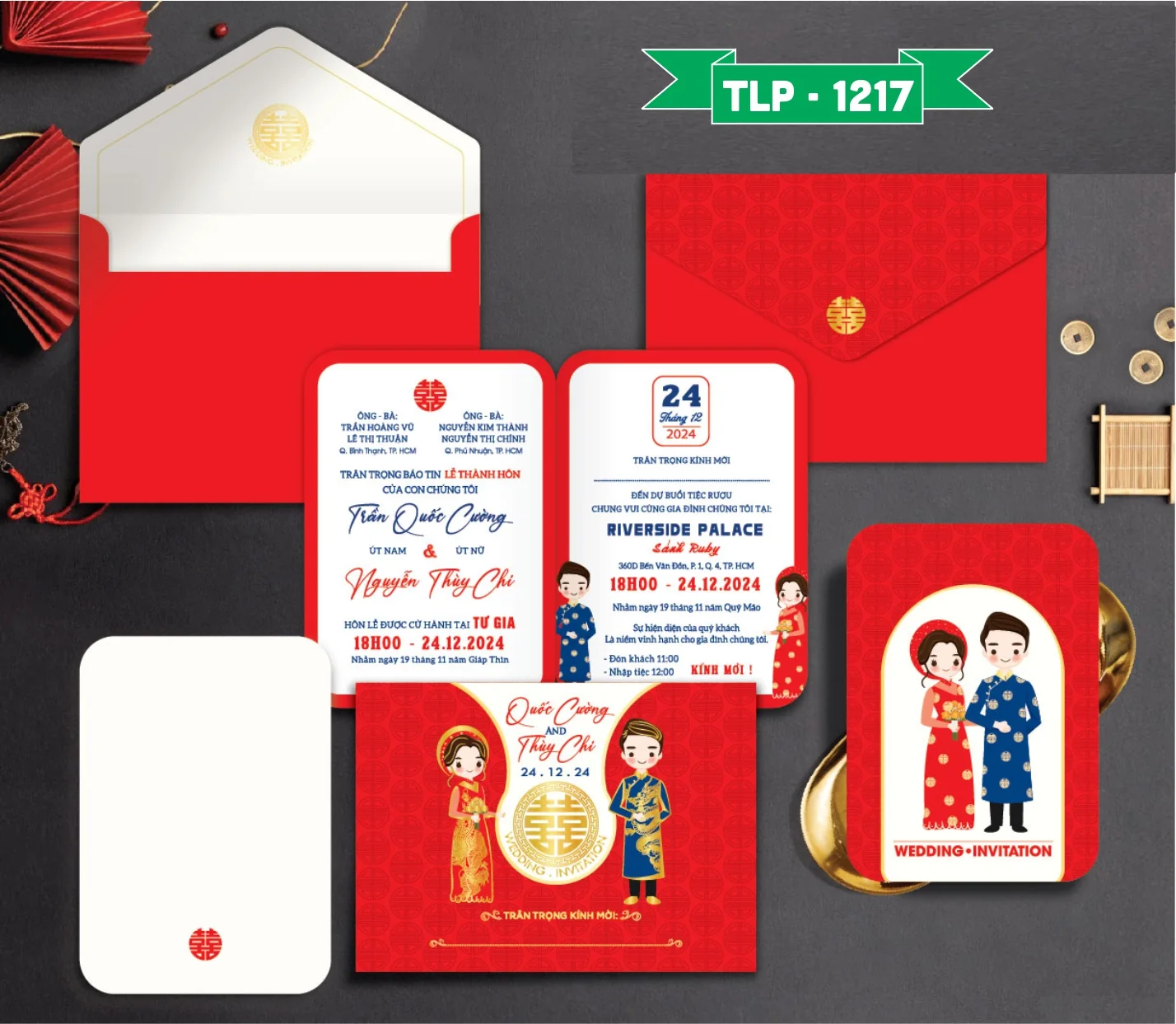 Thiệp cưới P-1217
