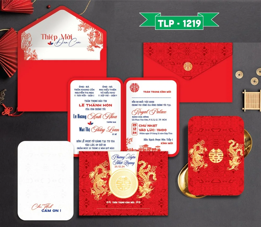 Thiệp cưới P-1219