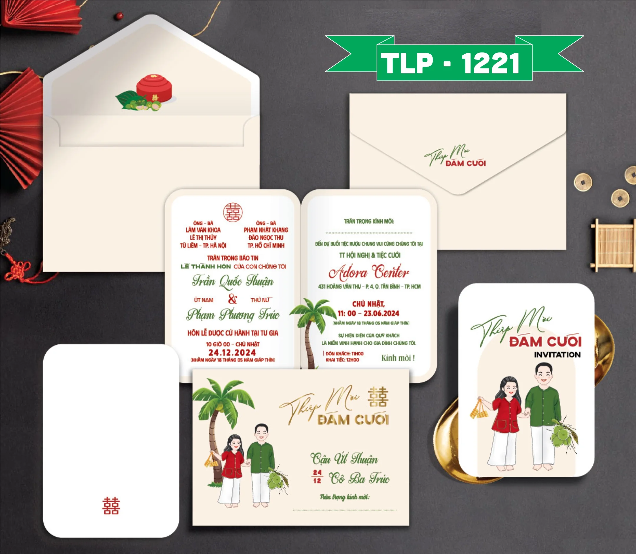 Thiệp cưới P-1221