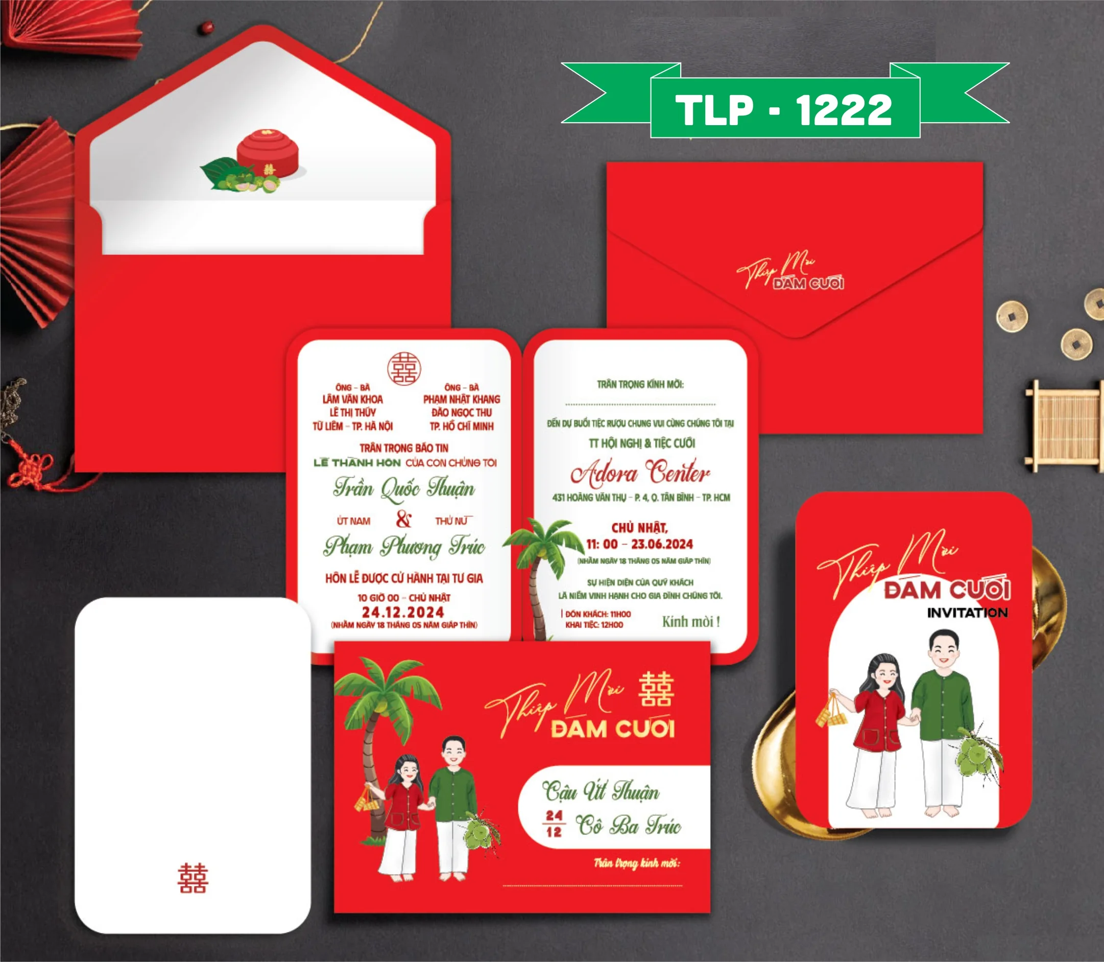 Thiệp cưới P-1222