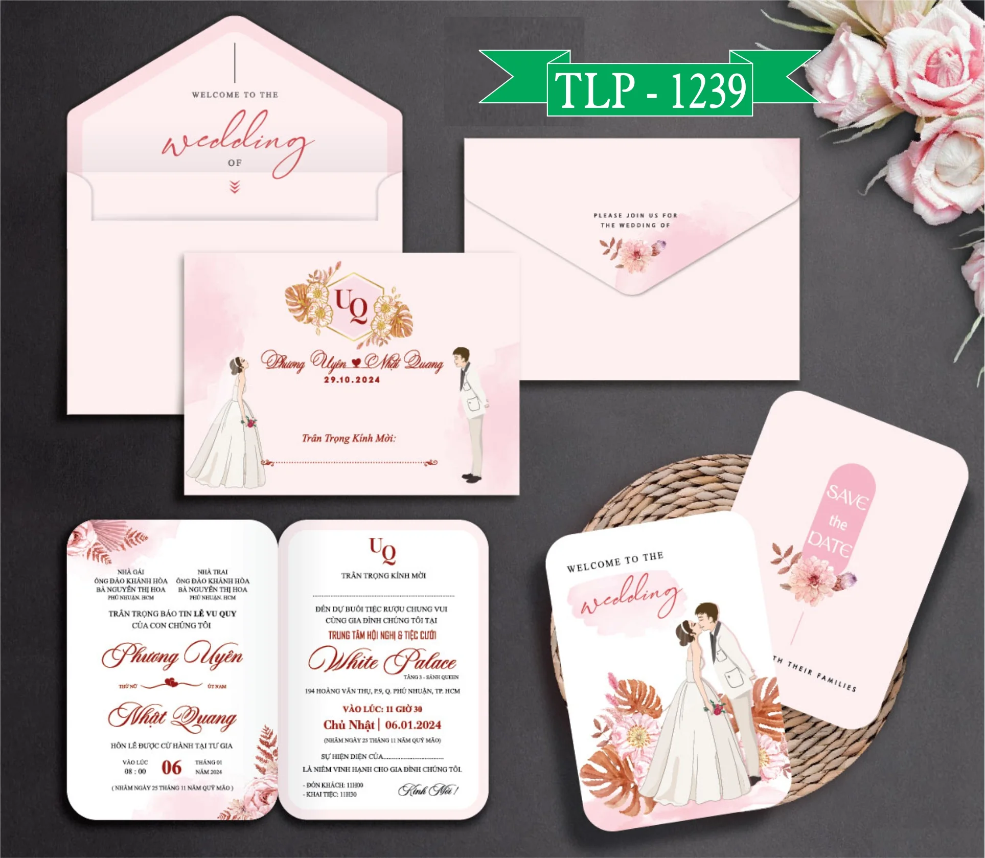 Thiệp cưới P-1239