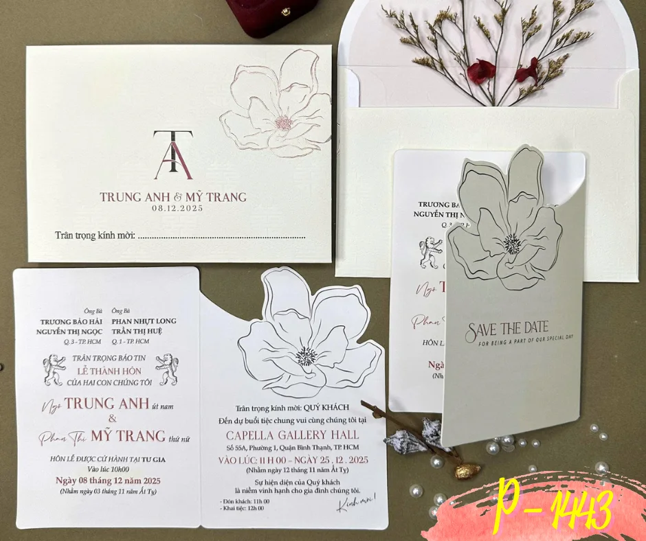 Thiệp cưới P-1443