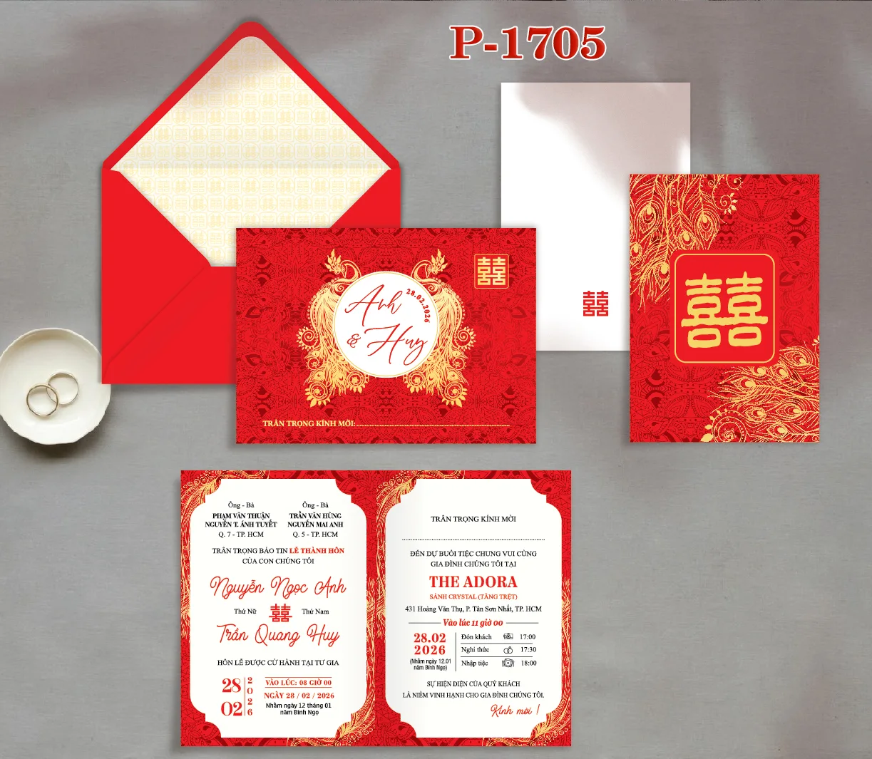 Thiệp thôi nôi P-1705