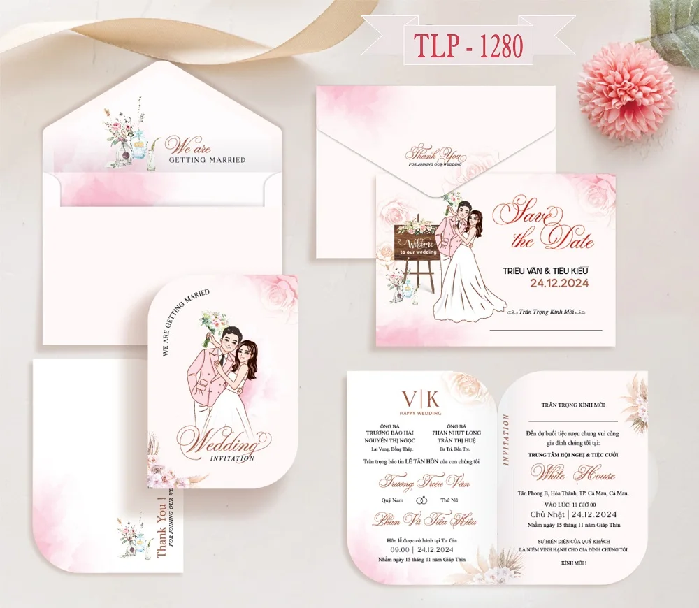 Thiệp cưới P1280