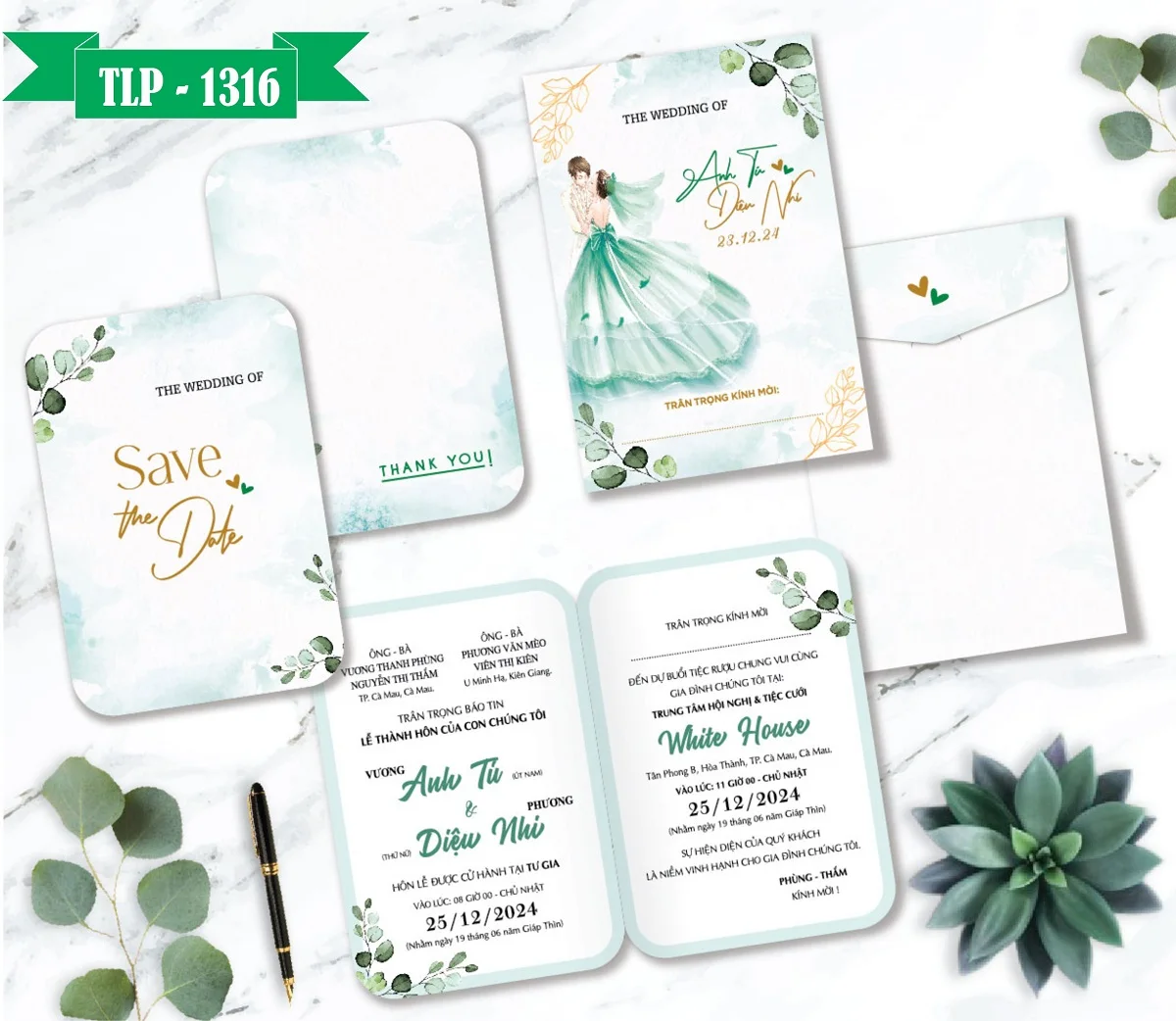 Thiệp cưới P1316