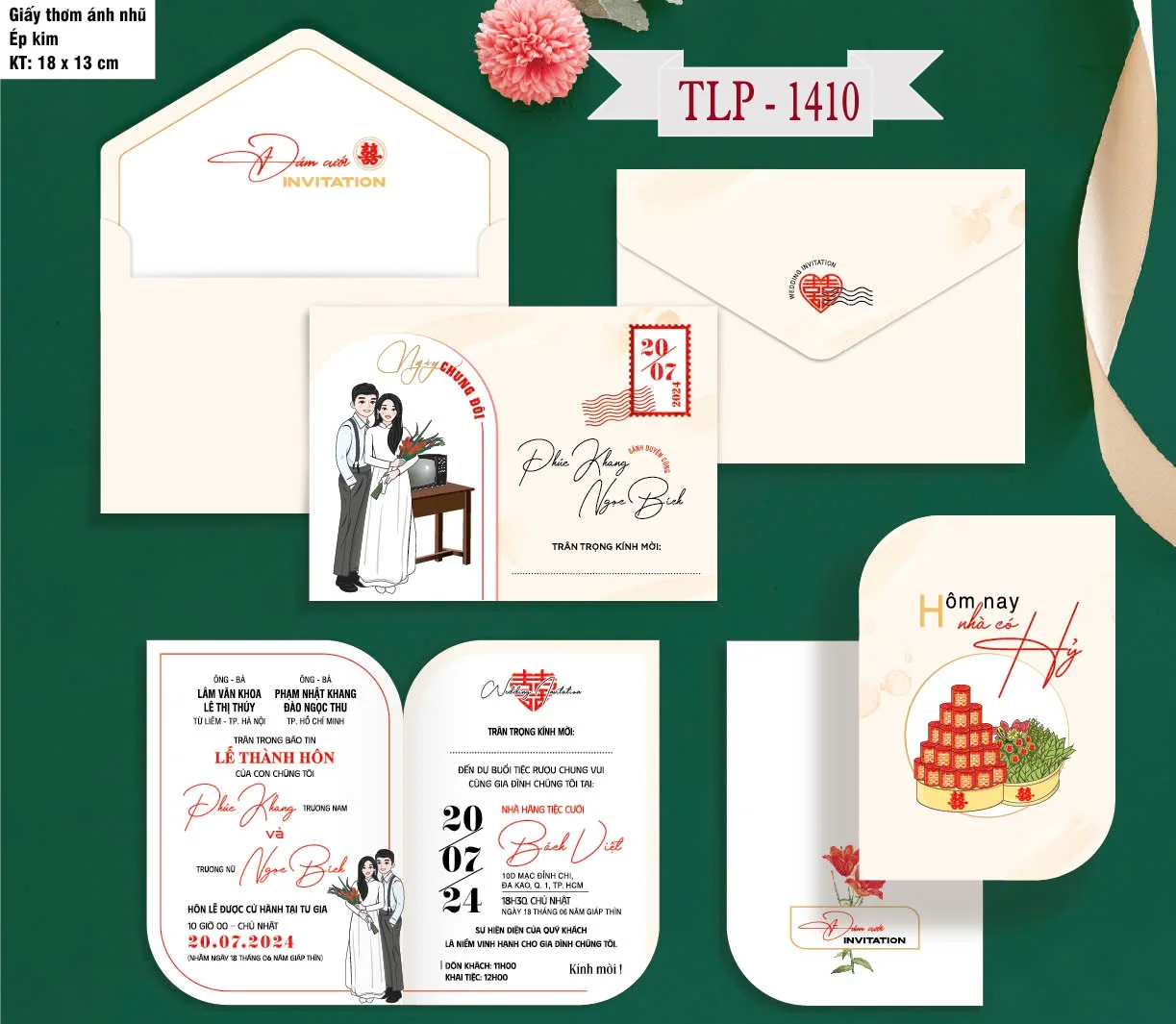 Thiệp cưới P1410