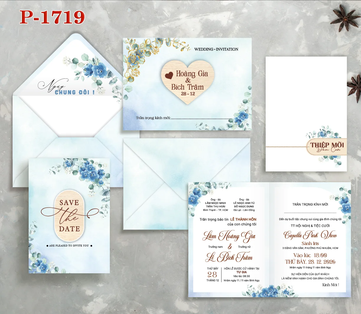 Thiệp thôi nôi P1719