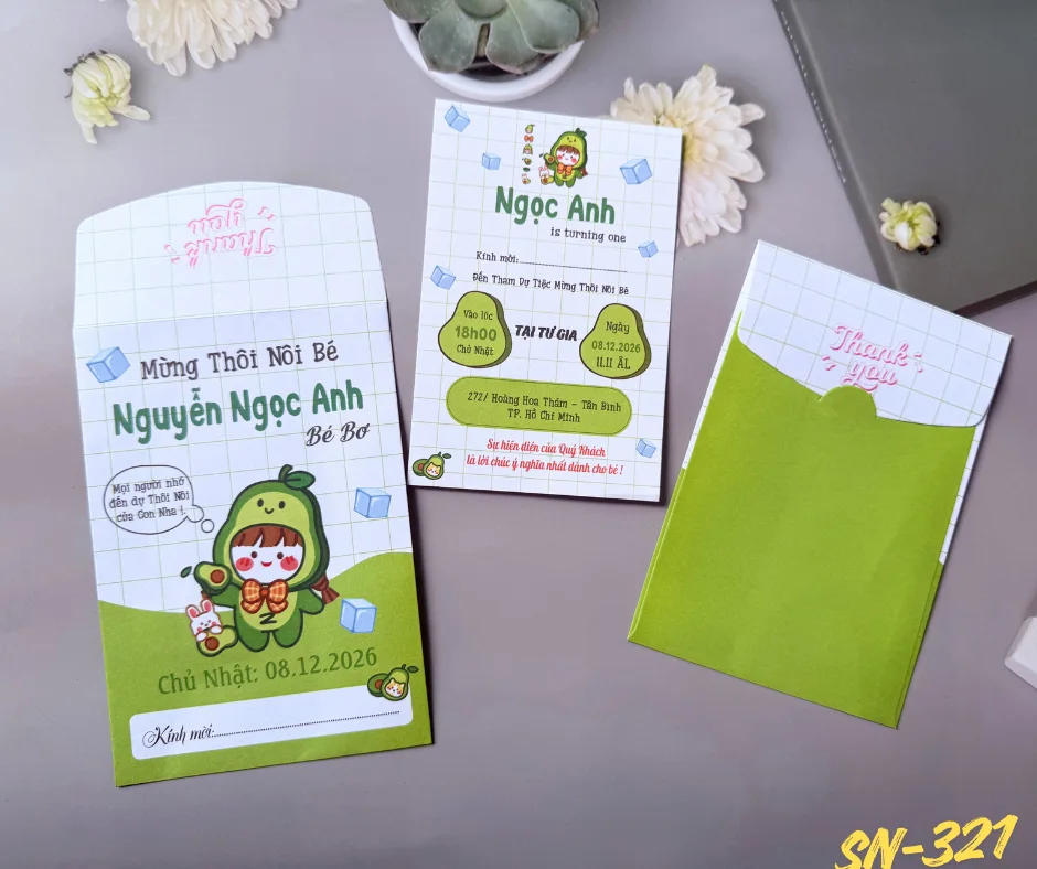 Thiệp thôi nôi SN-321