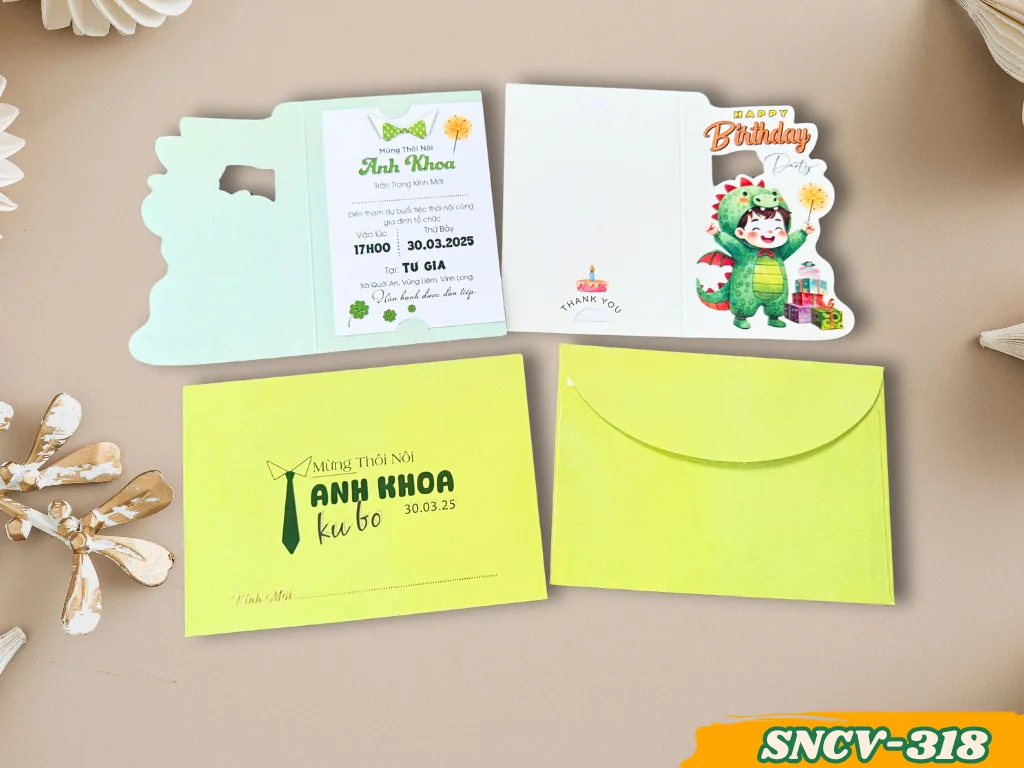 Thiệp thôi nôi SNCV-318