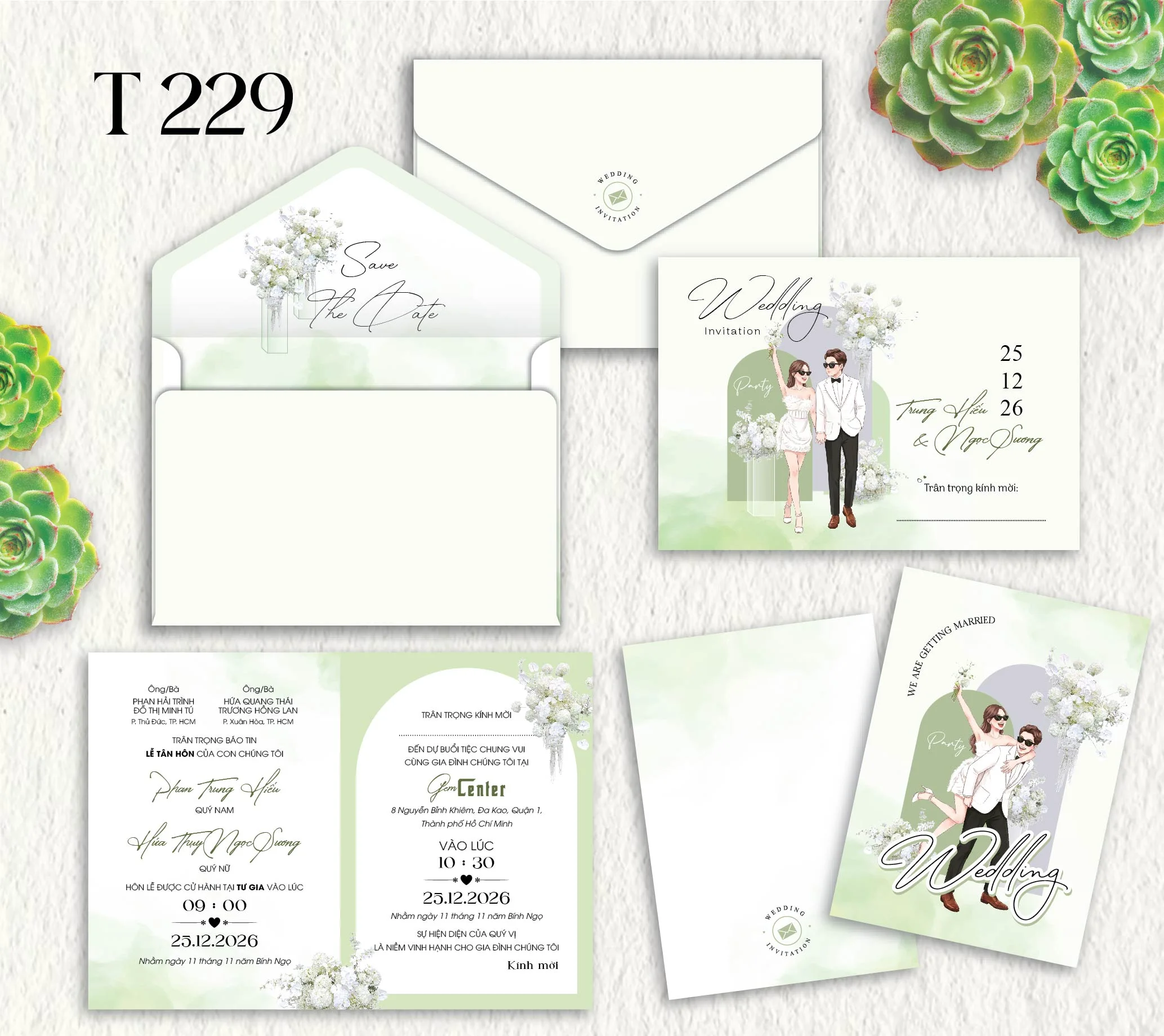Thiệp cưới T229