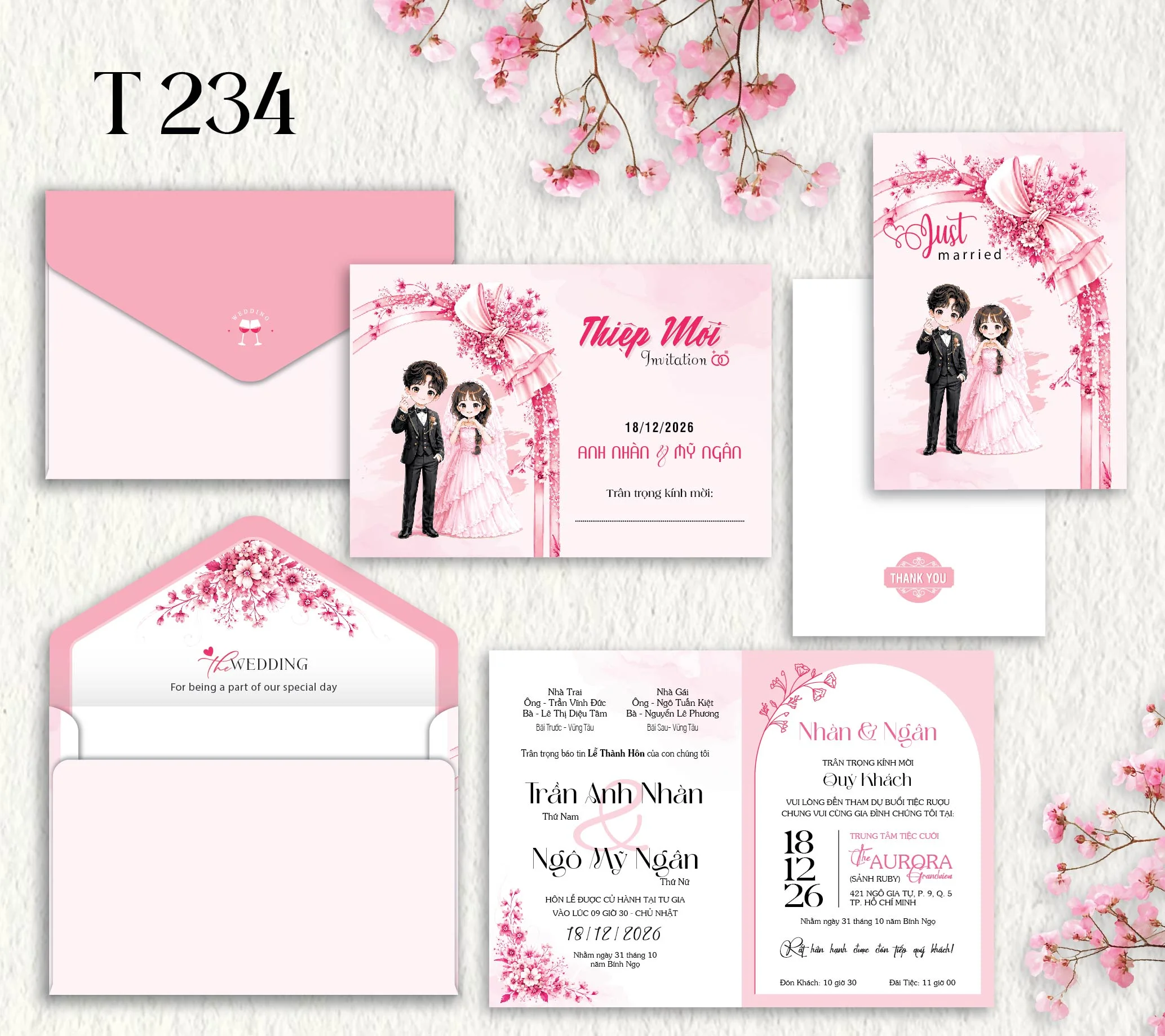 Thiệp cưới T234