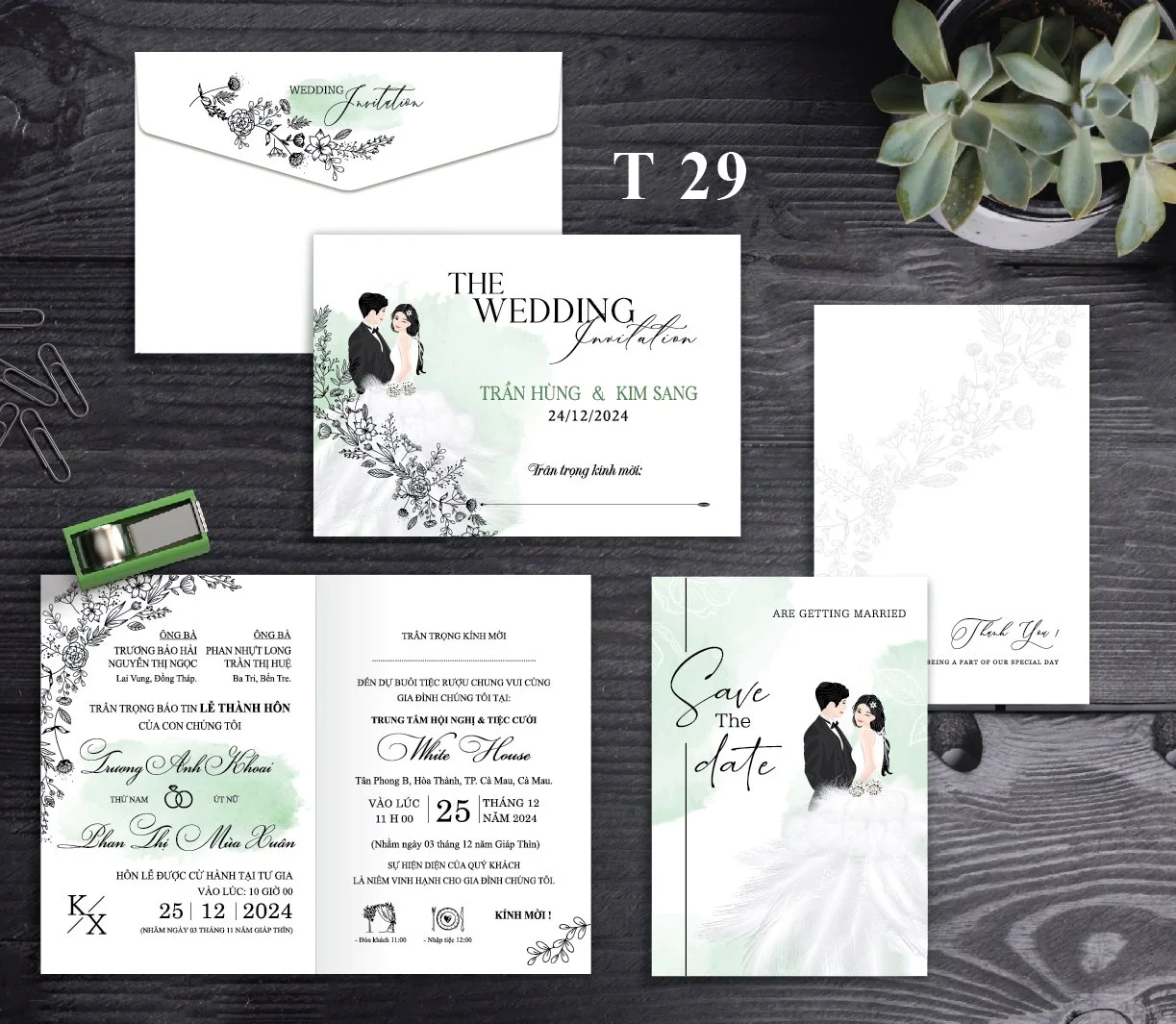 Thiệp cưới T29