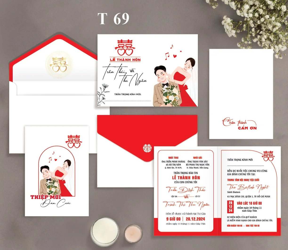 Thiệp cưới T69