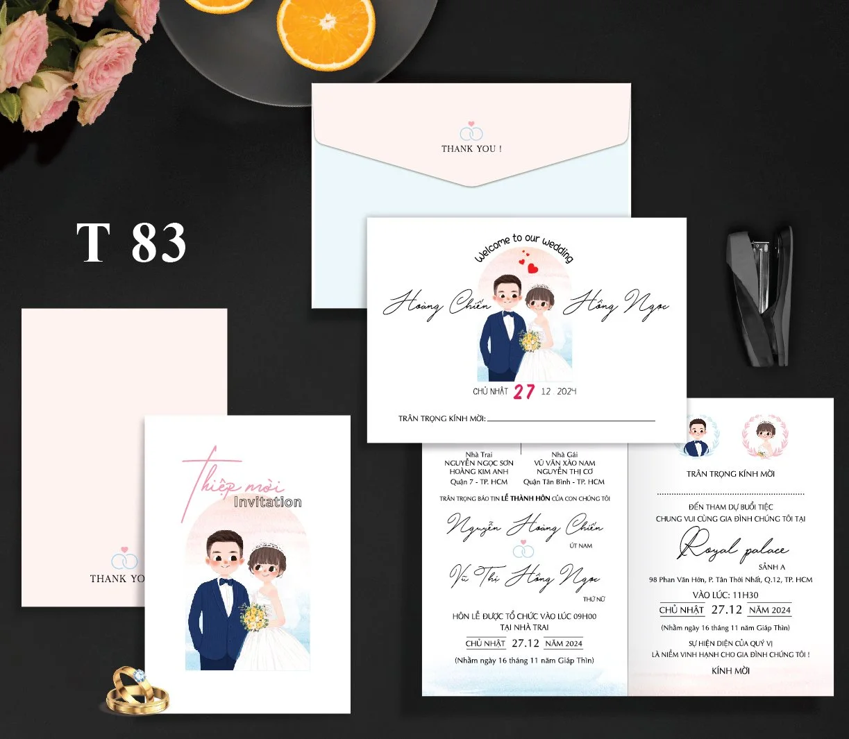 Thiệp cưới T83