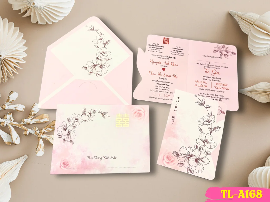 Thiệp cưới TL-A168