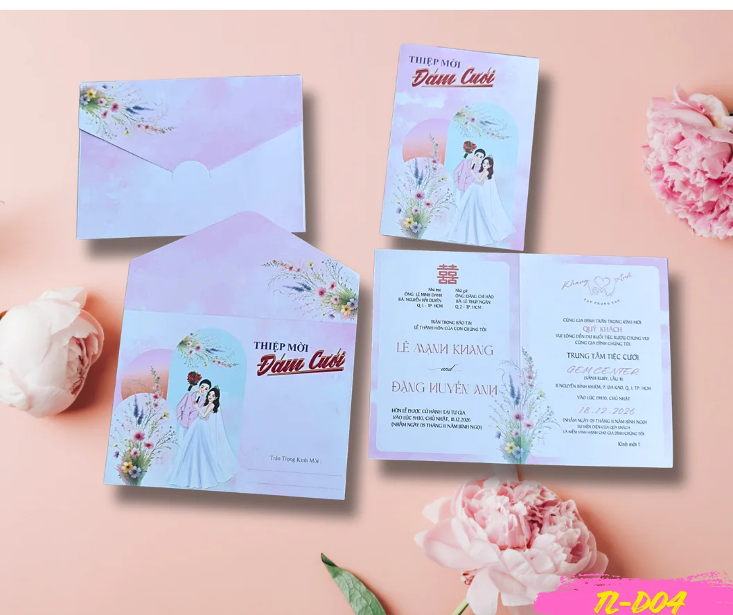 Thiệp cưới TL-D04