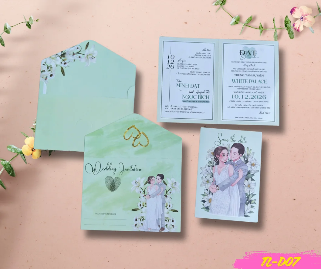Thiệp cưới TL-D07